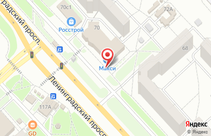 Гномик на Ленинградском проспекте на карте