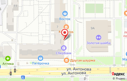 Аптека Юнифарм в Железнодорожном районе на карте