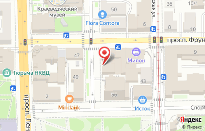 Салон ортопедических изделий Целитель на проспекте Фрунзе на карте