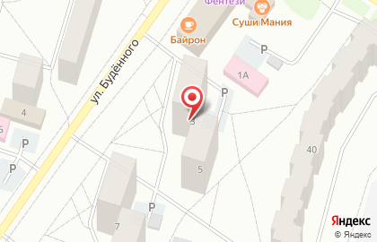 Магазин алкогольной продукции Глазовский, магазин алкогольной продукции на улице Будённого на карте