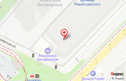 Магазин домашнего текстиля и одежды на Бульваре Рокоссовского на карте
