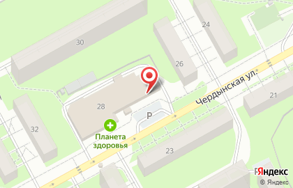 Супермаркет Лион в Индустриальном районе на карте