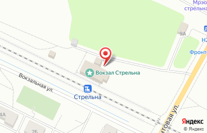 Стрельна, железнодорожная станция на карте