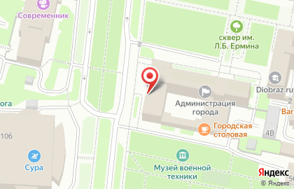 Управление экономического развития и внешних связей, Администрация г. Пензы на карте