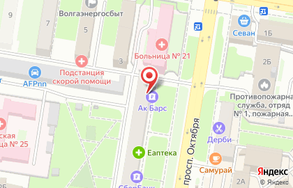 Акционерный коммерческий банк Ак Барс Банк в Автозаводском районе на карте
