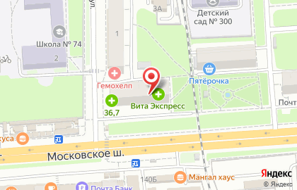 Салон оптики Оптика Кронос в Московском районе на карте