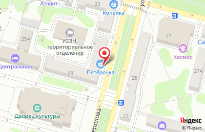 Магазин Старт на улице Свердлова на карте