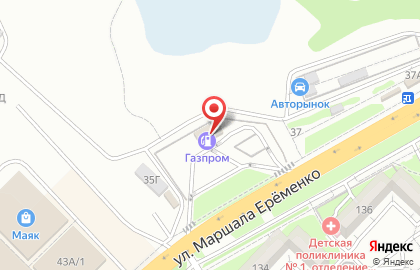 АЗС Газпром в Волгограде на карте