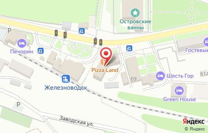 Пиццерия Pizza Land в Железноводске на карте