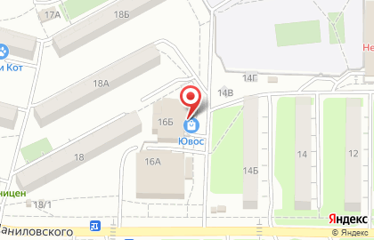 Торговая компания Ювос в Краснофлотском районе на карте