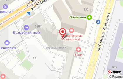 Клиника современной флебологии на улице Менделеева на карте