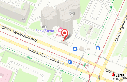 Салон цветов Цвет & Торг на проспекте Луначарского на карте