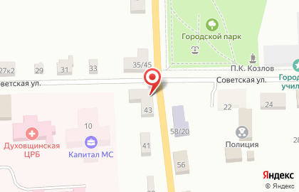 Стол заказов автозапчастей Духовщина на карте