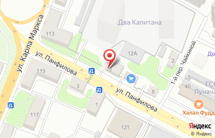 Торговая компания на улице Панфилова на карте
