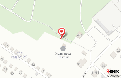 Храм во имя Всех Святых в Орджоникидзевском районе на карте