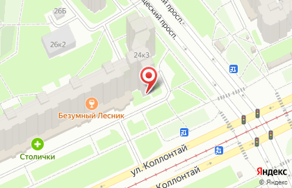 Магазин-пивоварня правильного пива Хмель Солод на проспекте Большевиков на карте