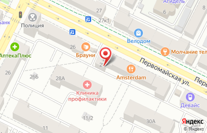 Ателье Березка на Первомайской улице на карте