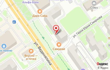 Банкомат UniCredit в Автозаводском районе на карте