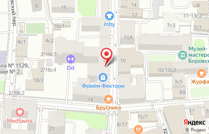 Продукты, магазин в Гагаринском переулке на карте
