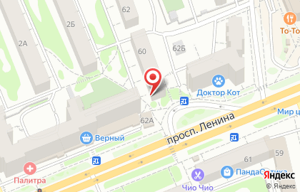 Табак на проспекте Ленина на карте