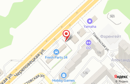 Билборды (6х3 м) от РА Экспресс-Сити на Череповецкой улице на карте