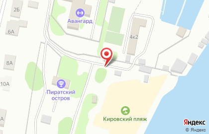 Кировский пляж на карте