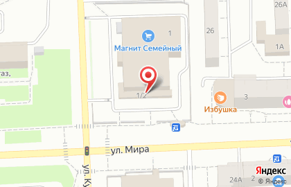 Гипермаркет Магнит Семейный в Ханты-Мансийске на карте