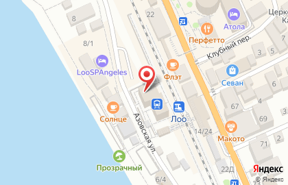 Лоо на Азовской улице на карте