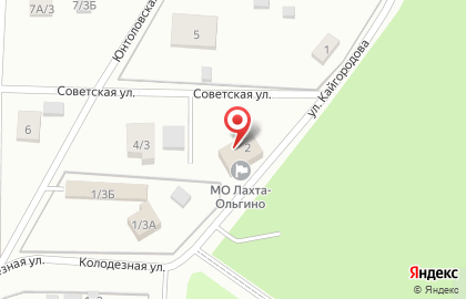 Муниципальное образование округ Лахта-Ольгино на карте