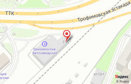 Шиномонтаж на Автозаводской улице на карте