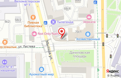 Продовольственный магазин в Москве на карте