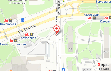 Сервисный центр Московский паркинг на Азовской улице на карте