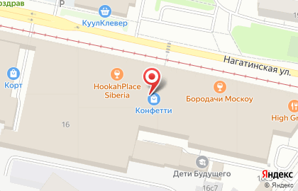 Перекресток на Коломенской на карте