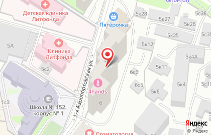 ЗАО Банкомат, МОССТРОЙЭКОНОМБАНК на 1-й Аэропортовской улице на карте
