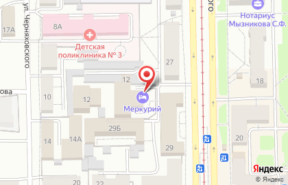 Гостиница Меркурий-Констракшн на карте