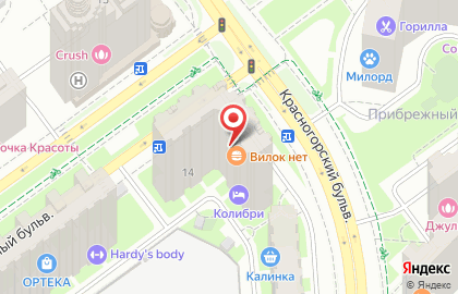 Магазин Tobacoffee на Подмосковном бульваре на карте