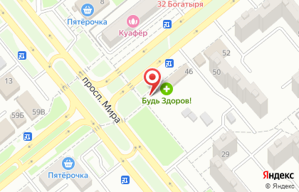Цветочная лавка на улице Гагарина на карте