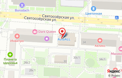 Банкомат СберБанк на Святоозерской улице на карте
