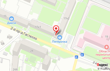 Дискаунтер Пятёрочка в Пролетарском районе на карте