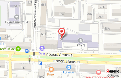 Ростовский филиал Банкомат, Банк Петрокоммерц на улице Ленина, 66 на карте