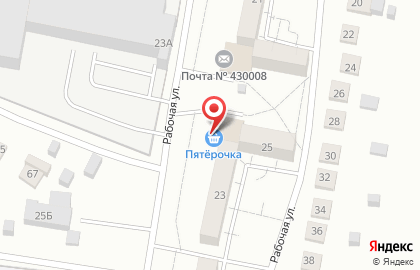Супермаркет Пятерочка в Октябрьском районе на карте