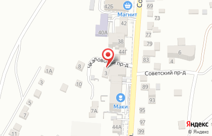Производственно-торговая компания на Советской улице на карте