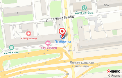Фермерская лавка Мясорубка на Ленинградской площади на карте