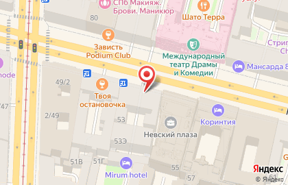 Отель Premiere на Невском проспекте на карте