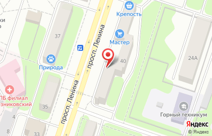 Магазин Территория тканей на проспекте Ленина на карте