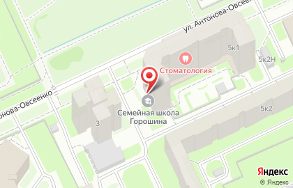 Медицинские центры Reaclinic на улице Антонова-Овсеенко на карте