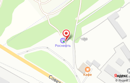 Автомойка Роснефть на Советской улице на карте