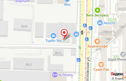 Автомойка самообслуживания на Московской улице на карте