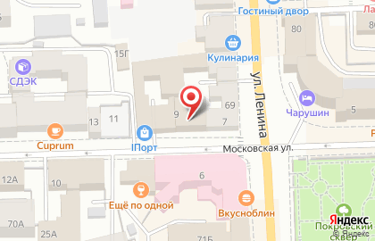 Клининговая компания Империя Чистоты на Московской улице на карте