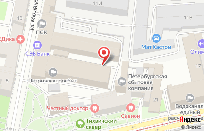 Миллениум на улице Михайлова на карте